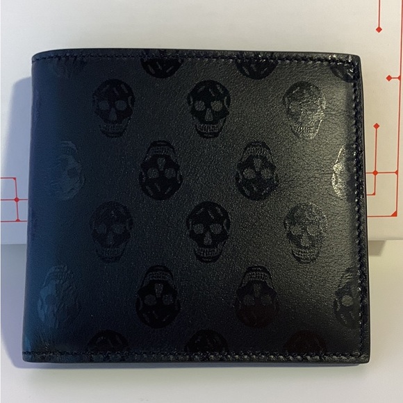 Alexander McQueen Other - Alexander McQueen Biker Skull Leather Wallet